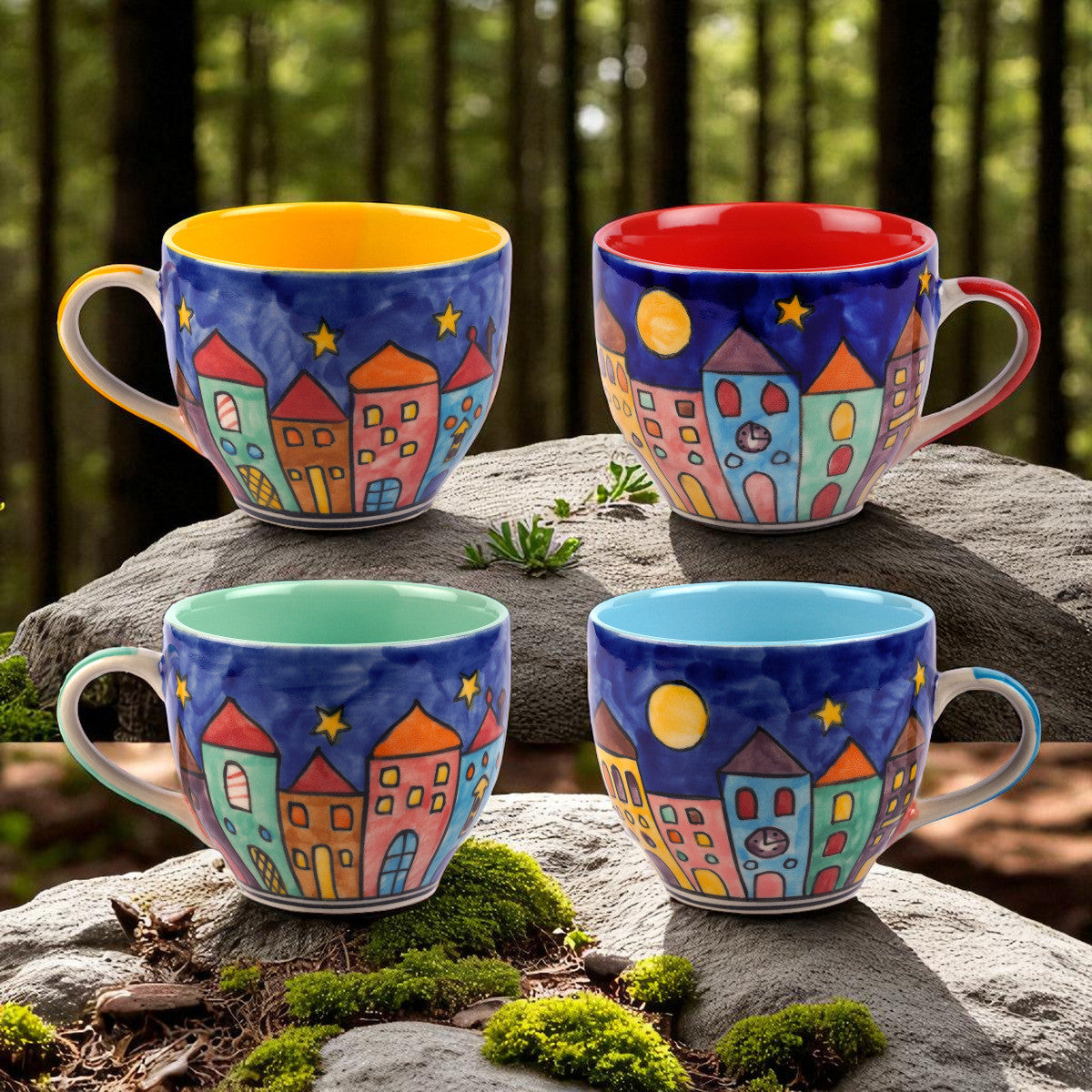 Cappuccino Tasse "New Village"