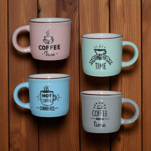 Espressotassen Set/4 - Retro Espressotassen Set