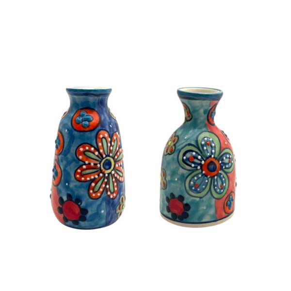 Ensemble de 2 mini-vases « Marguerite »