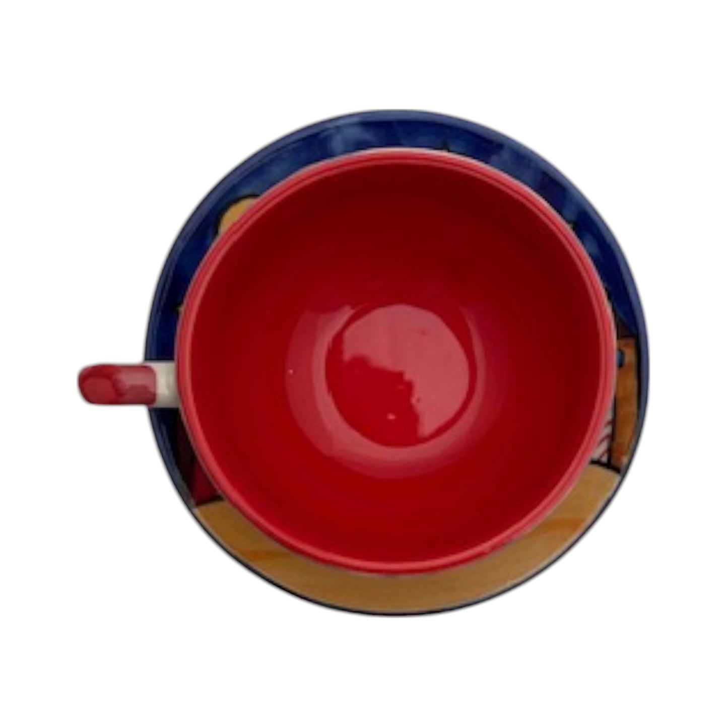 Kaffeetasse mit Unterteller "New Village"