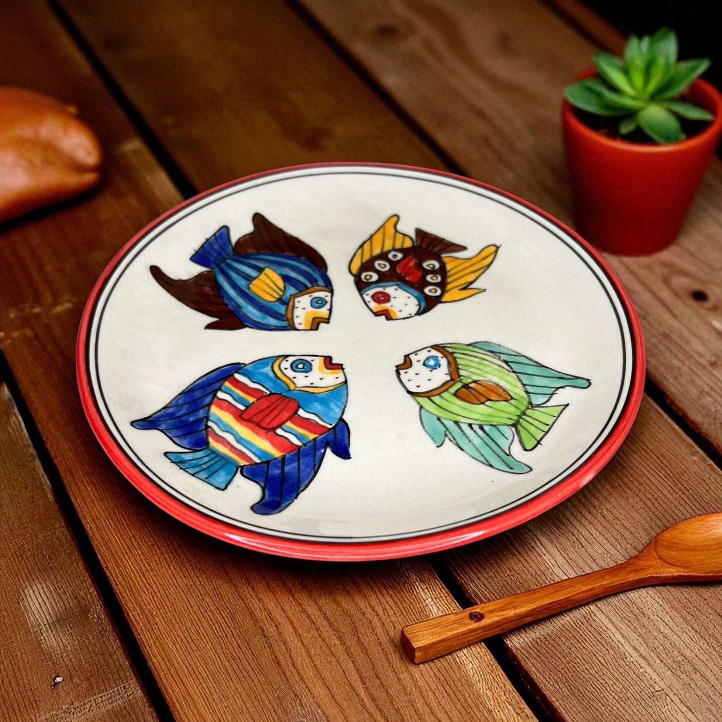 Frühstücksteller Fische