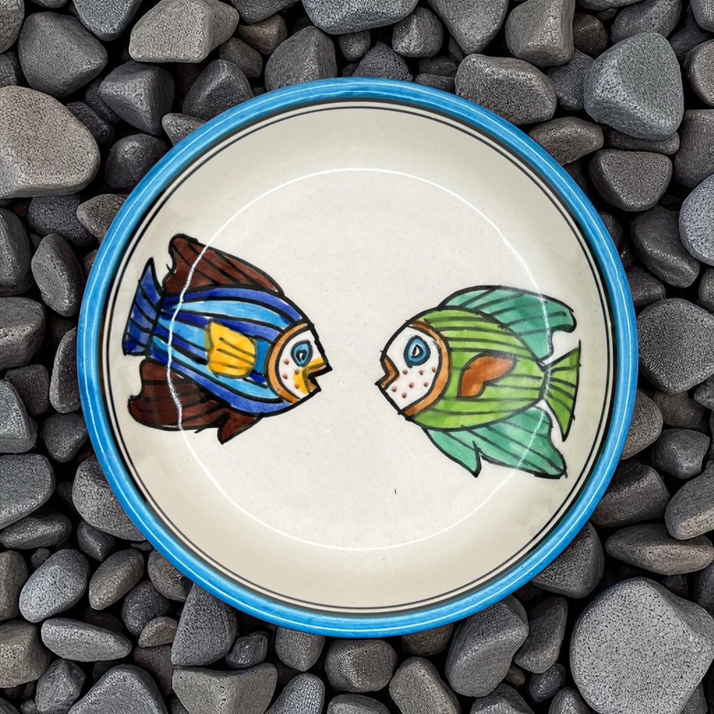 Ensemble de 2 bols à trempette pour poisson