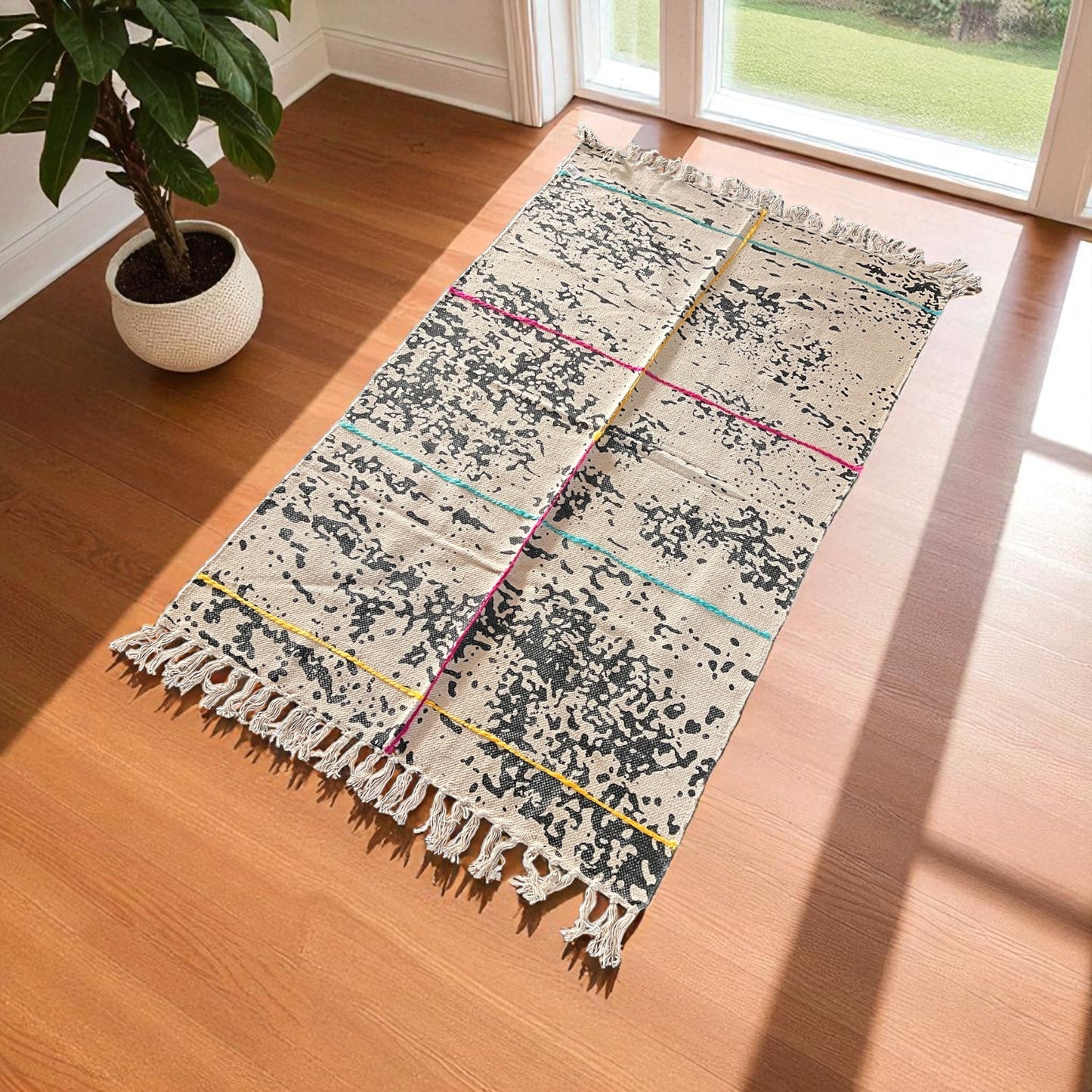 Teppich mit Fransen
