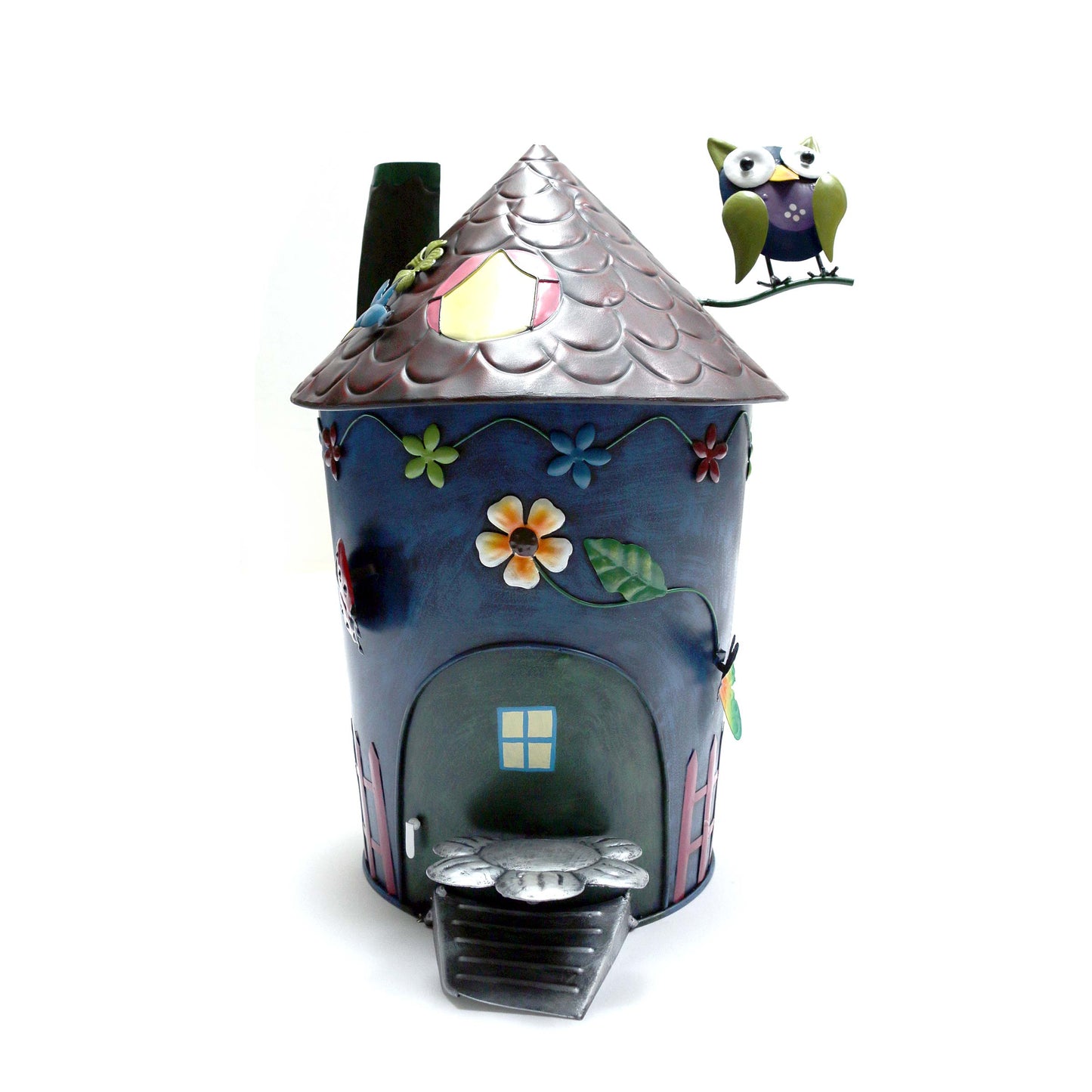 Papierkorb Haus mit Eule