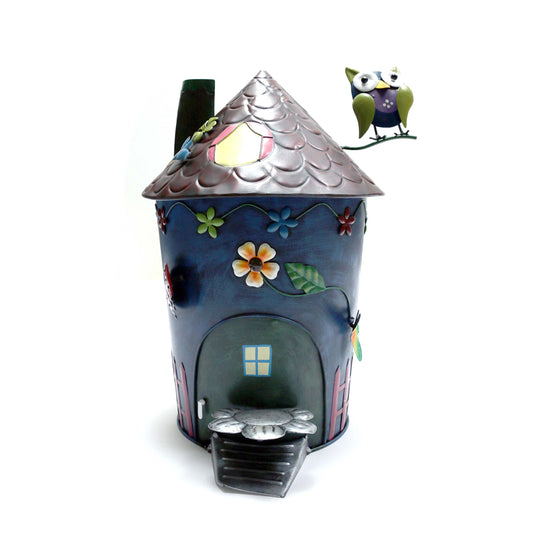 Papierkorb Haus mit Eule