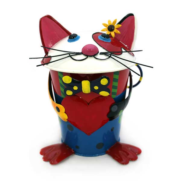 Tischmülleimer Katze mit Herz