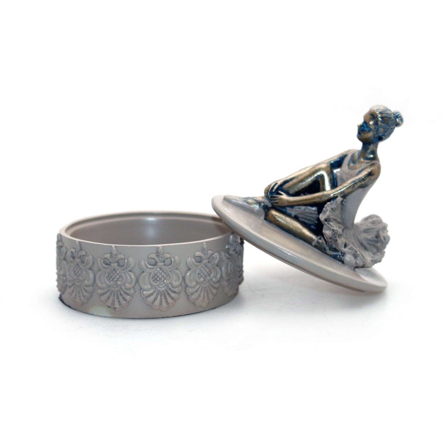 Ballerina Dose – Elegante Schmuckdose aus Polyresin