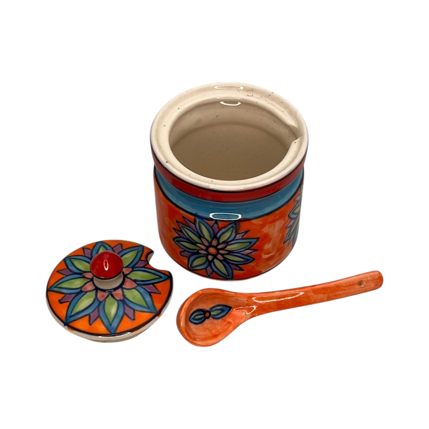 Zuccheriera con cucchiaio