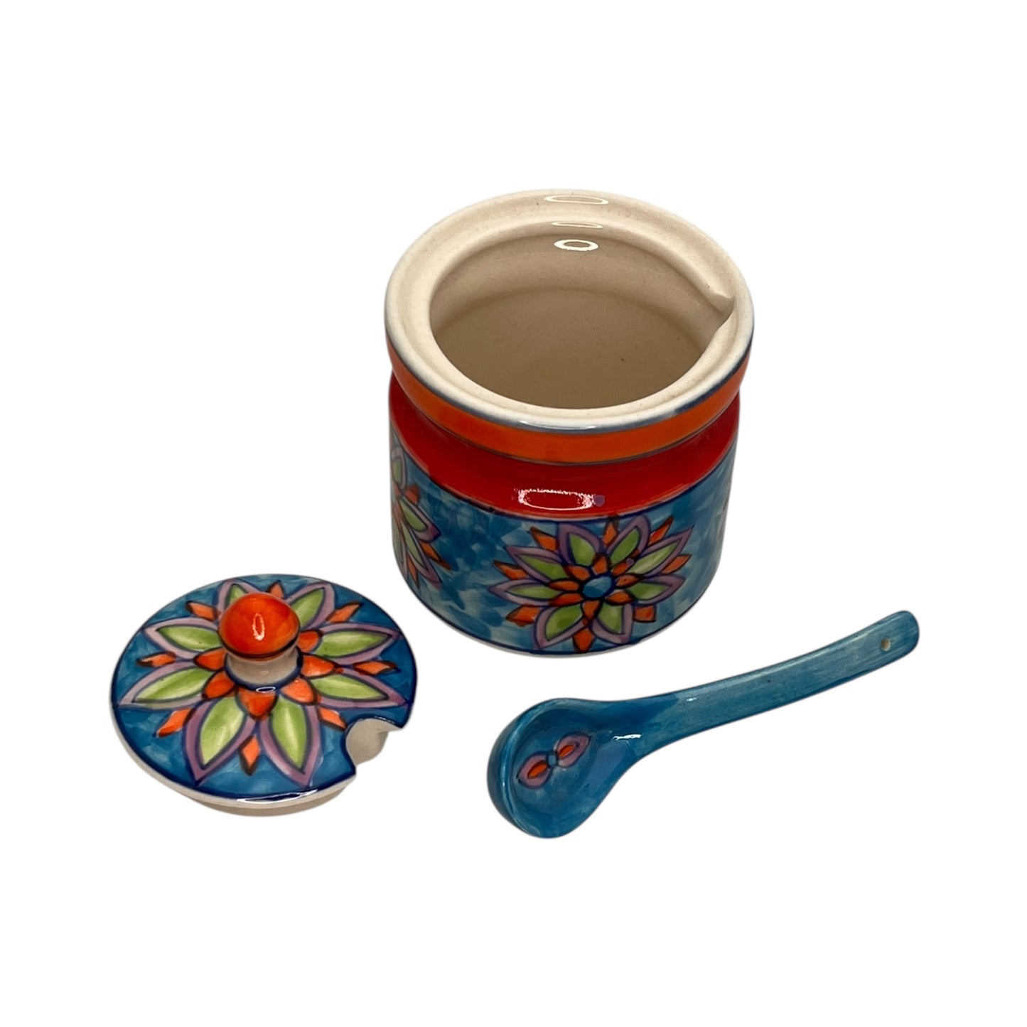 Zuccheriera con cucchiaio