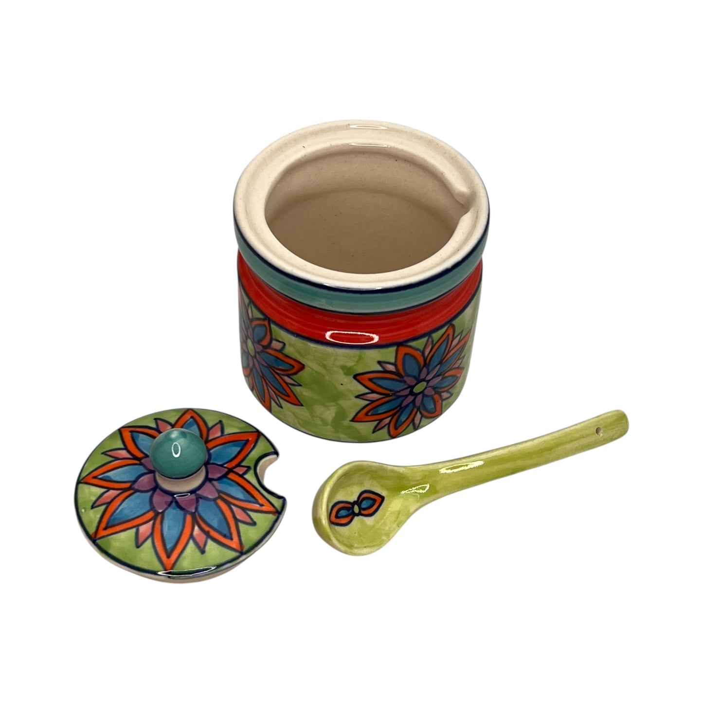 Zuccheriera con cucchiaio