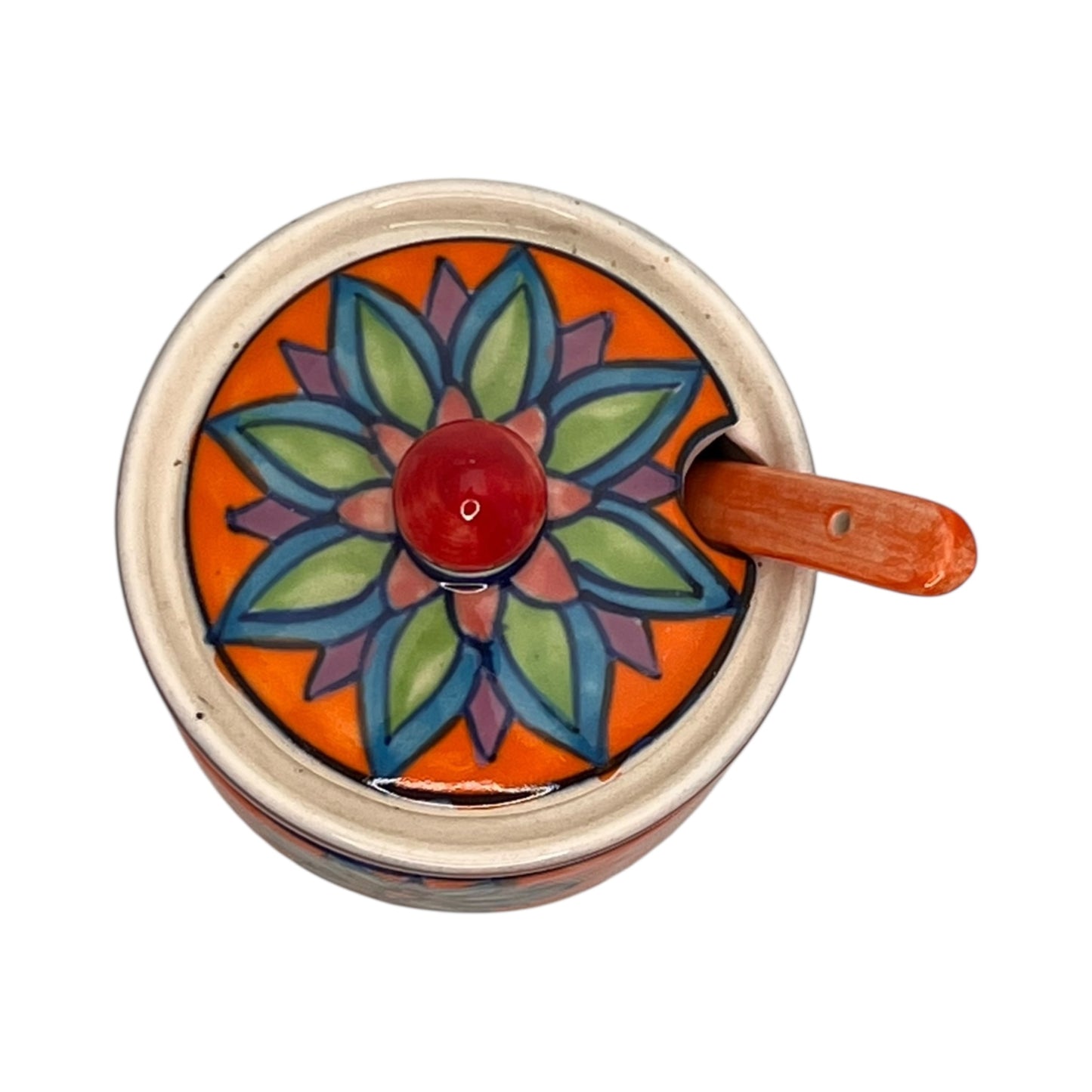 Zuccheriera con cucchiaio