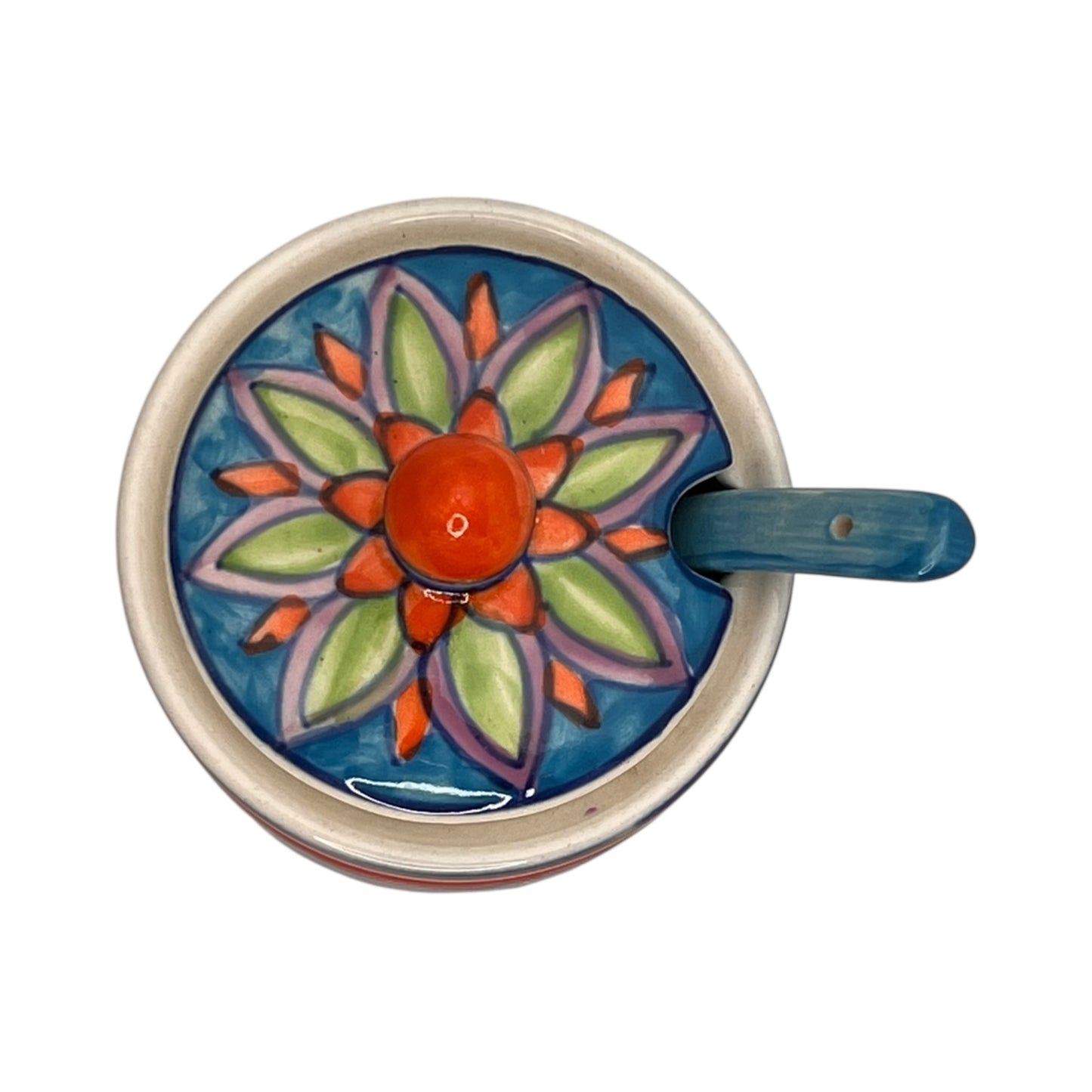 Zuccheriera con cucchiaio