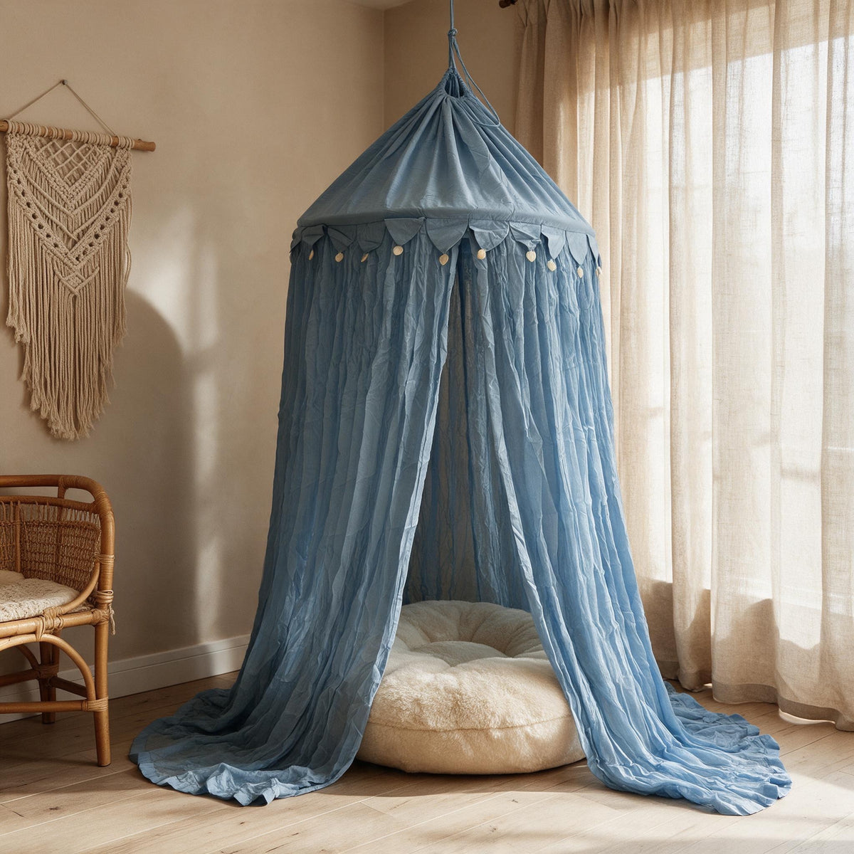 Baldacchino XL con conchiglie di madreperla – vari colori