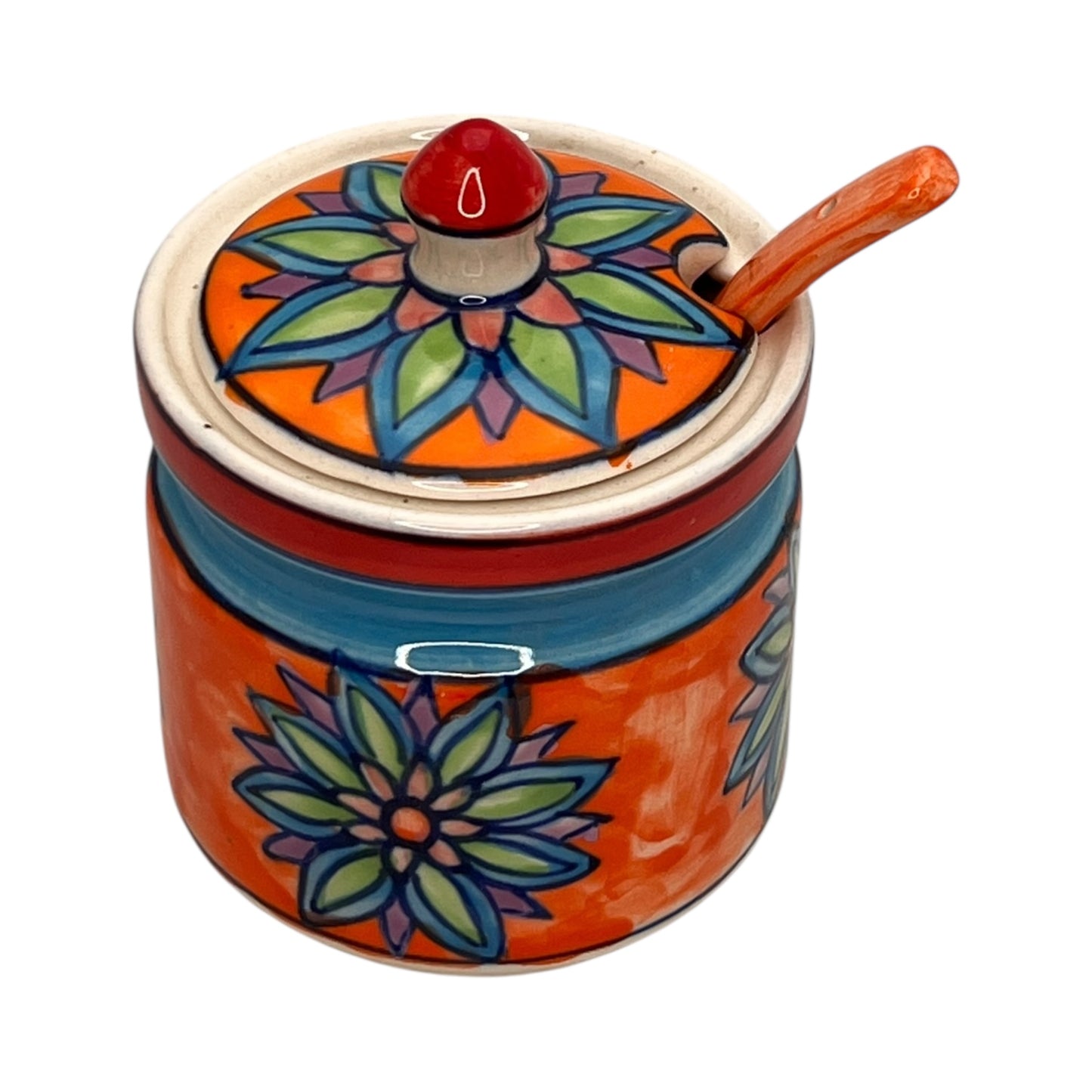 Zuccheriera con cucchiaio