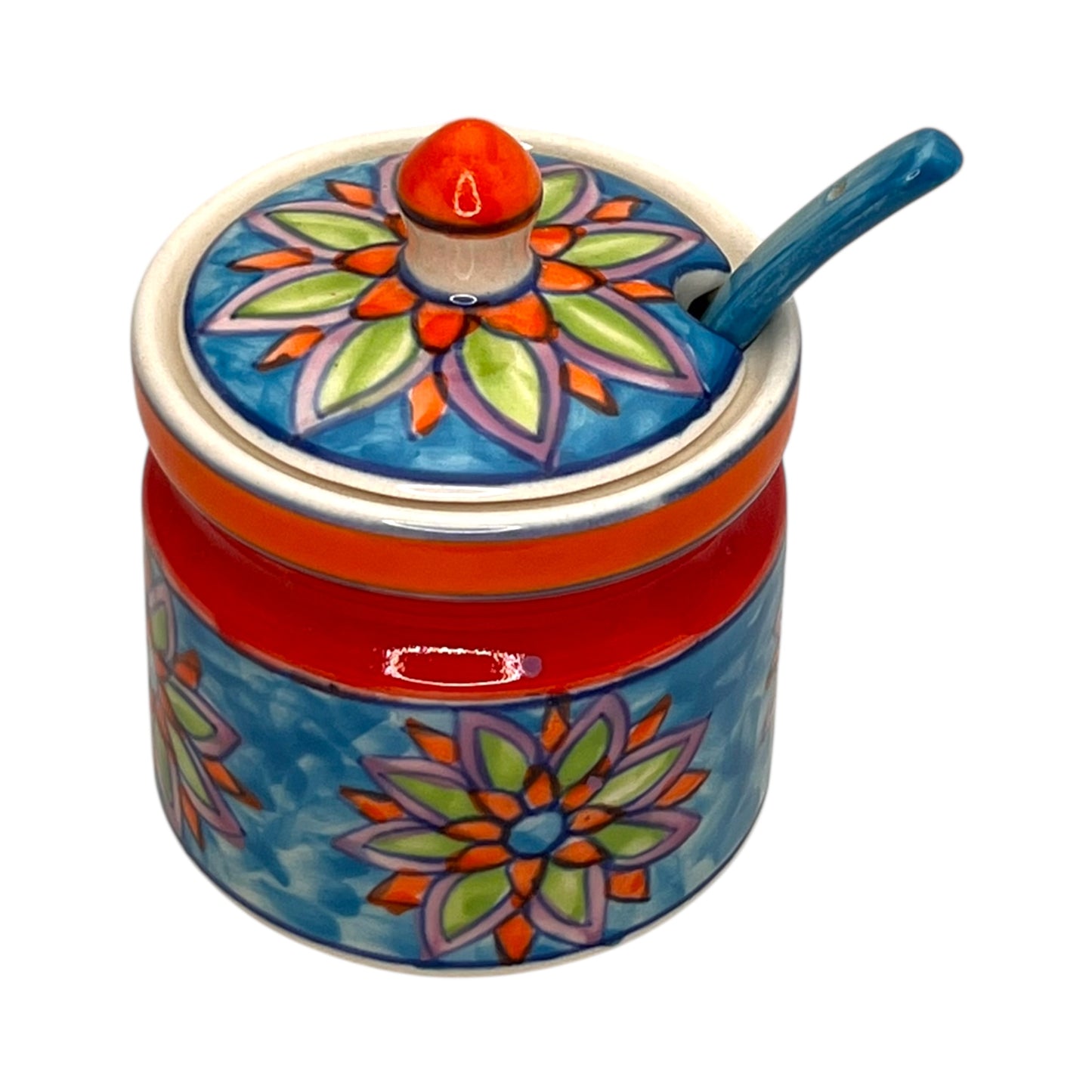 Zuccheriera con cucchiaio