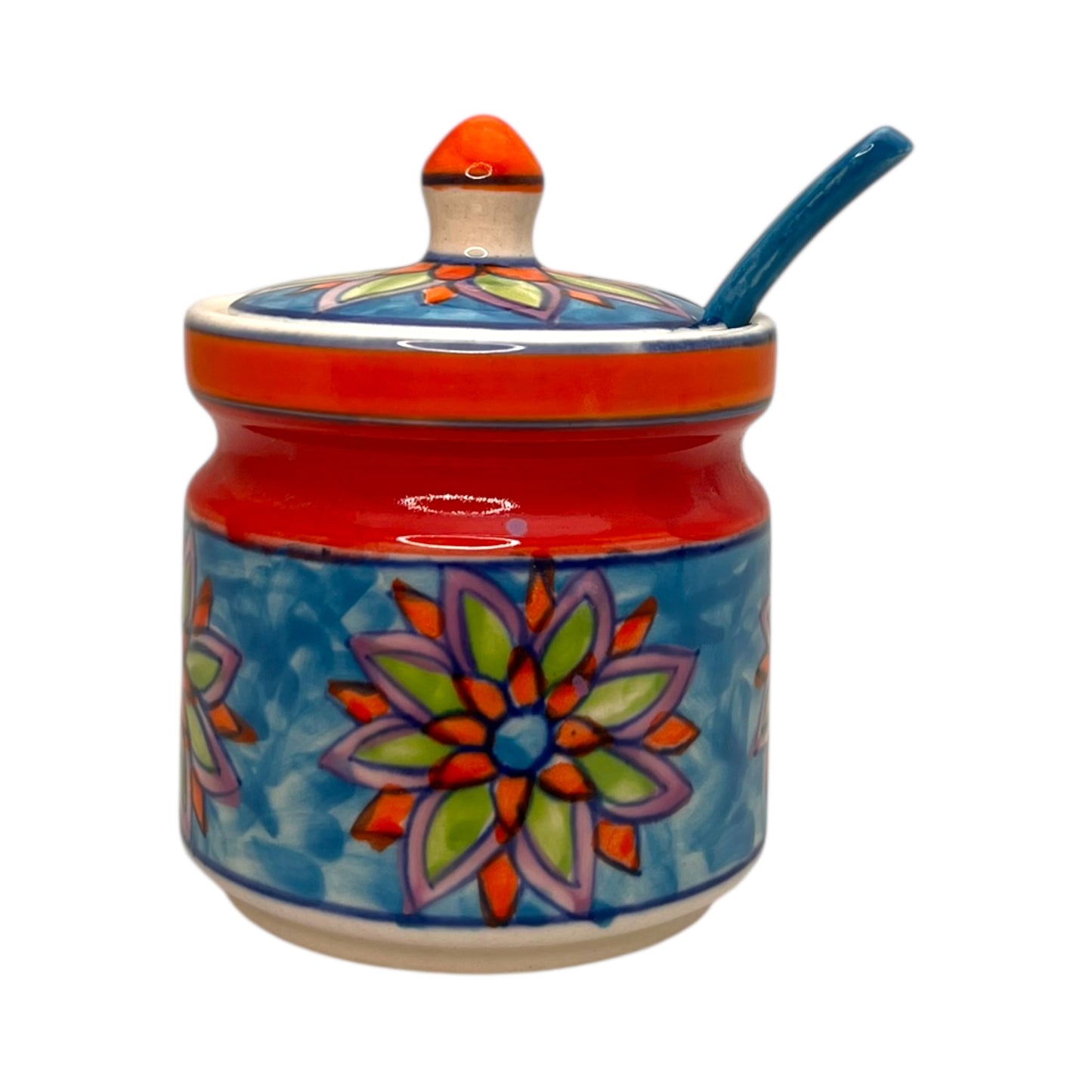 Zuccheriera con cucchiaio