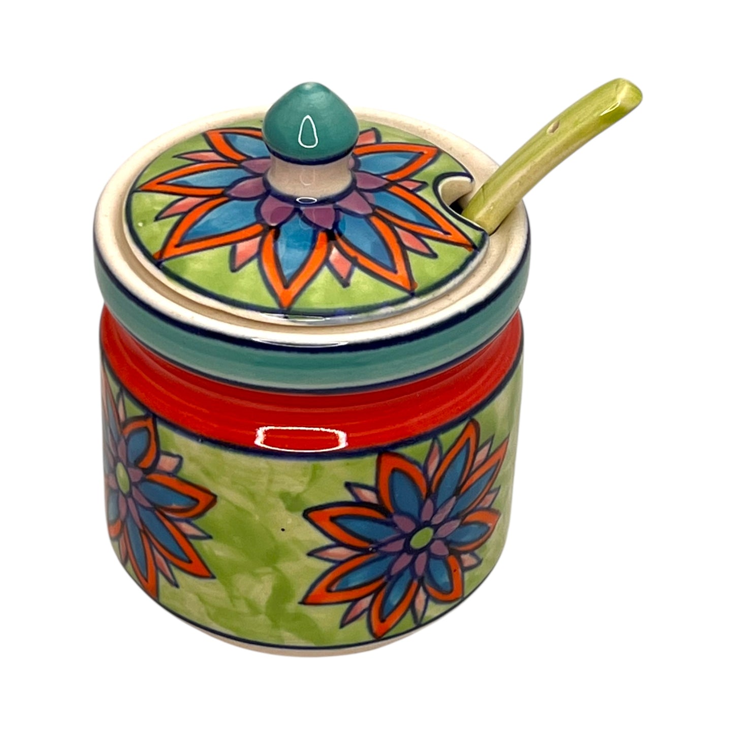 Zuccheriera con cucchiaio