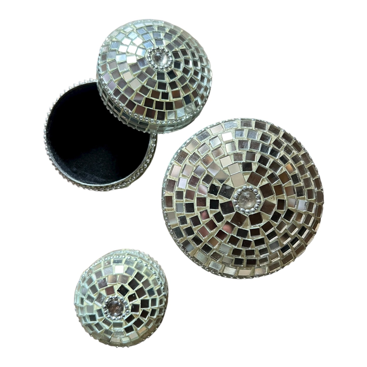 Glitzerdosen Set 3-teilig
