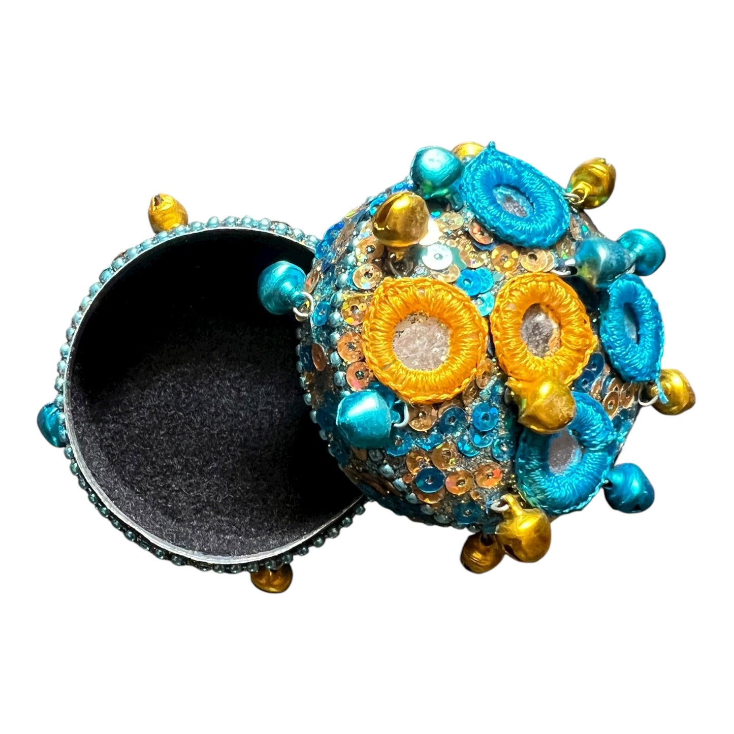 Glitzerdose mit Glöckchen
