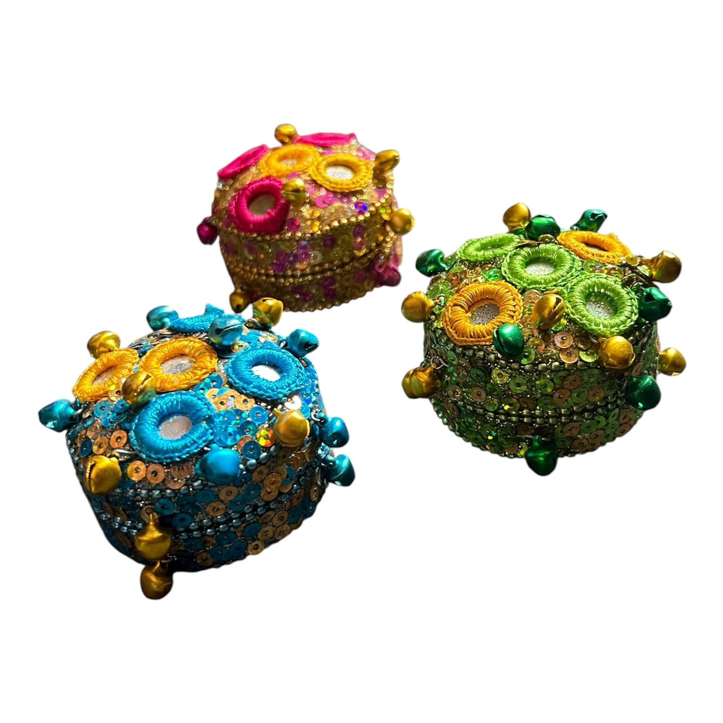 Glitzerdose mit Glöckchen