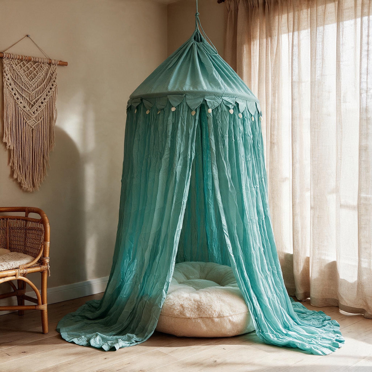 Baldacchino XL con conchiglie di madreperla – vari colori