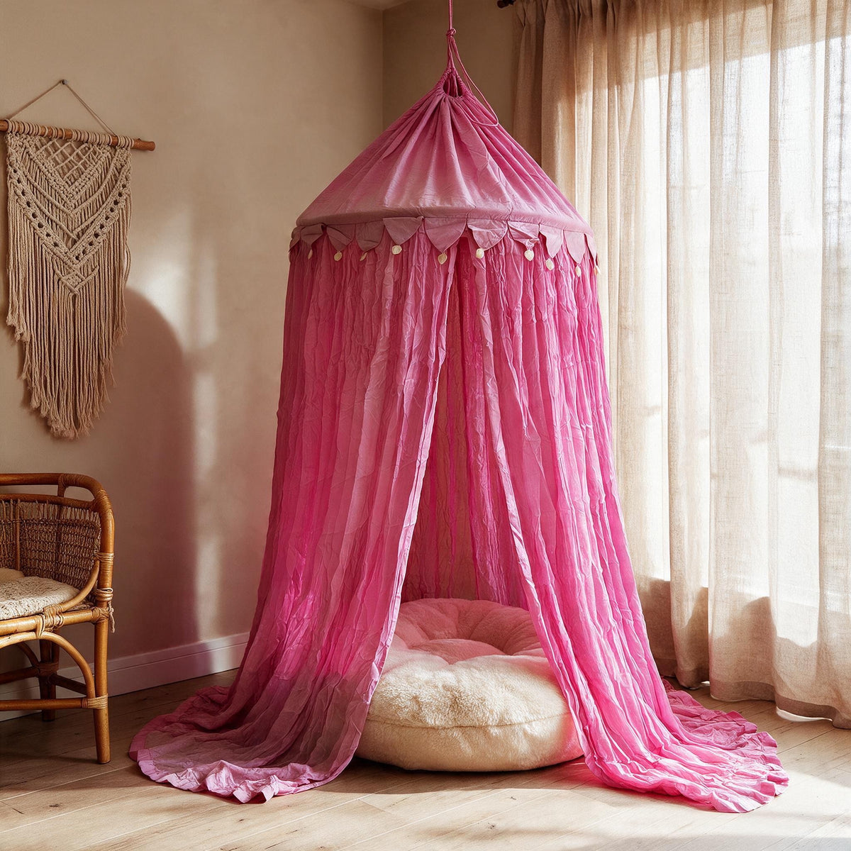 Baldacchino XL con conchiglie di madreperla – vari colori