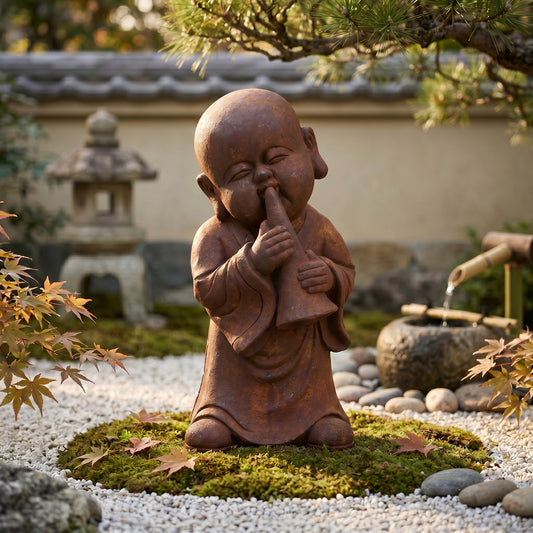 Garden figure monk