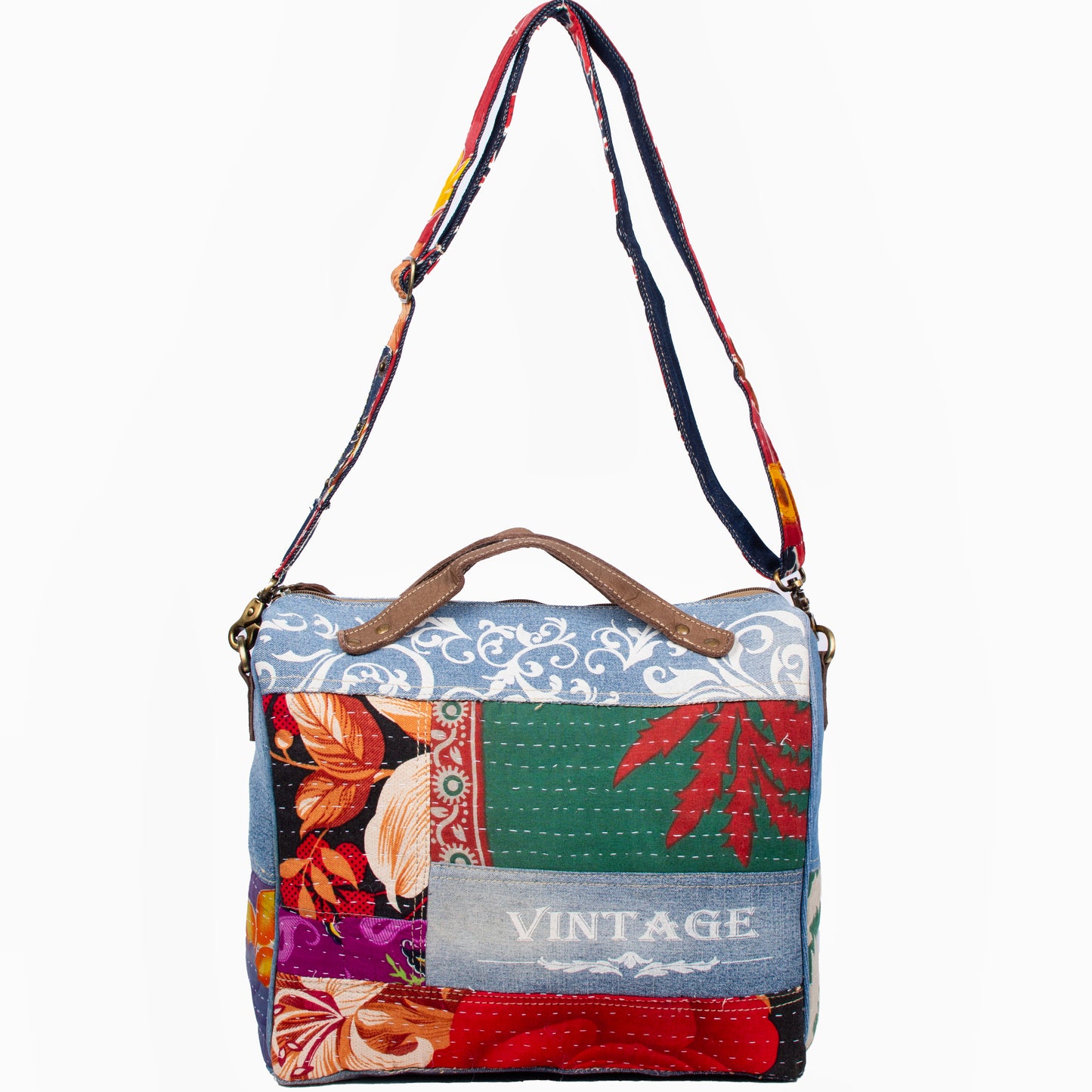 Patchwork shoulder bag