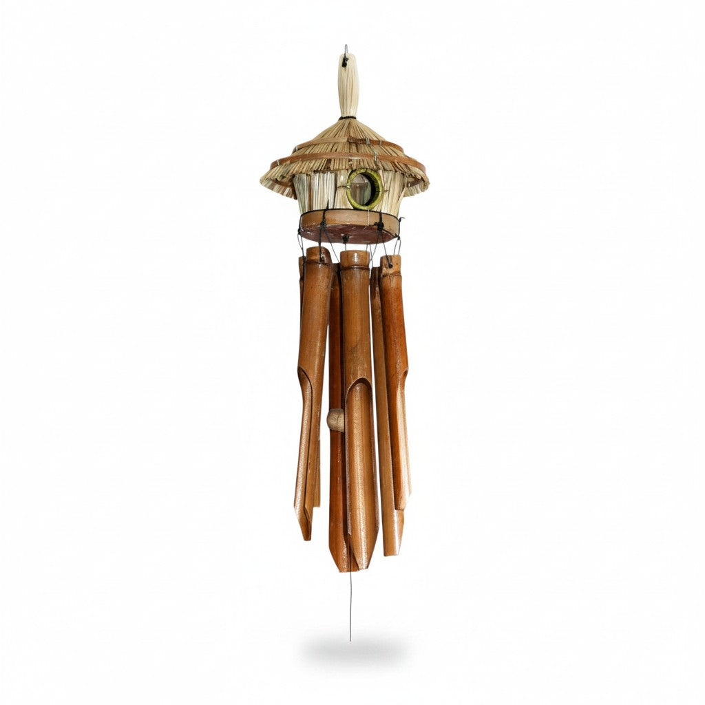 Windspiel Vogelhaus Bambus