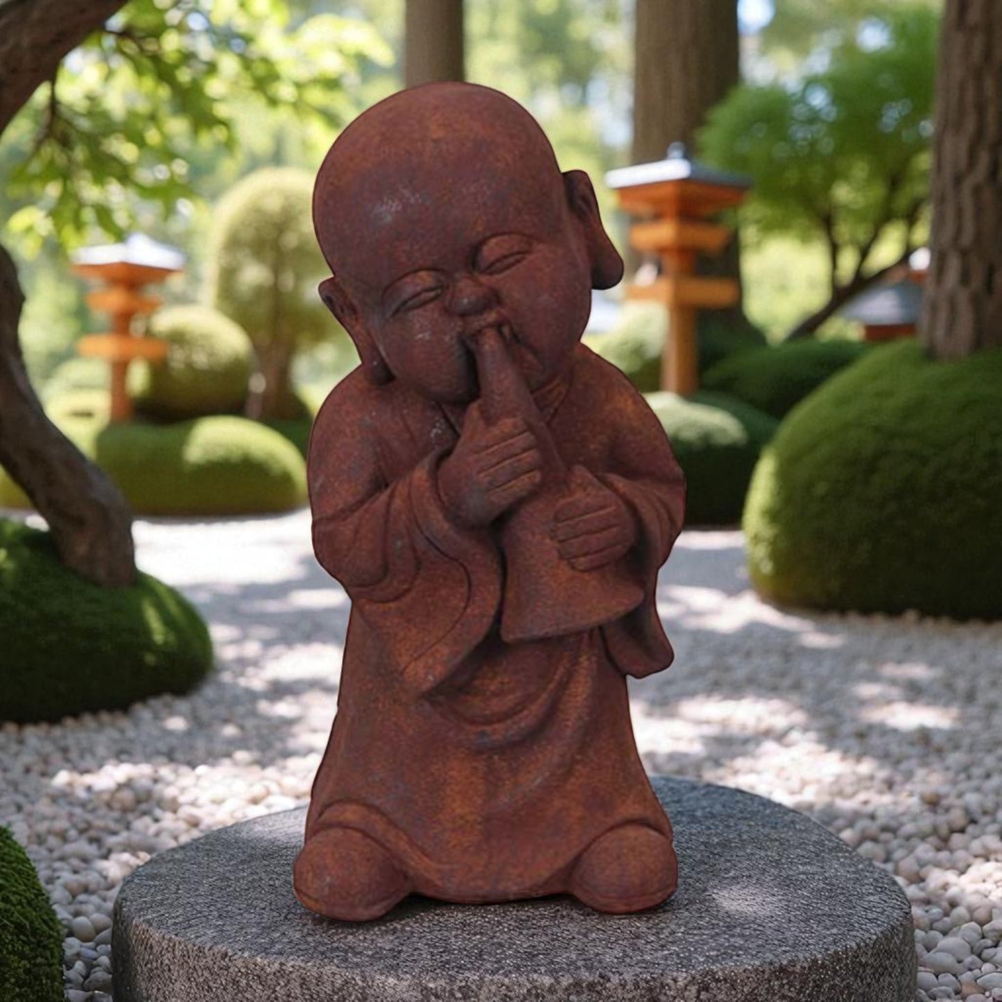 Garden figure monk