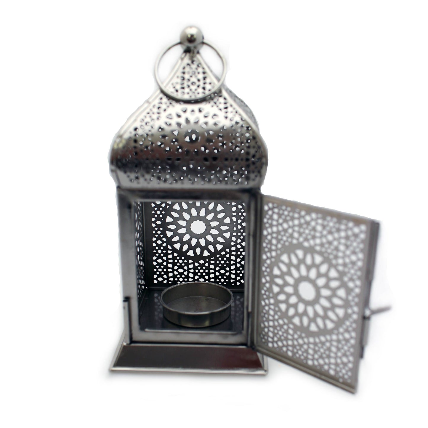 Lantern metal silver