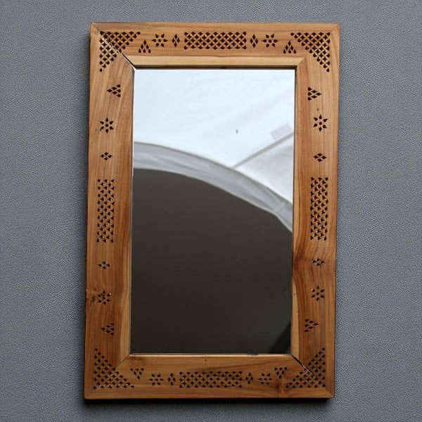 Wandspiegel aus Teakholz