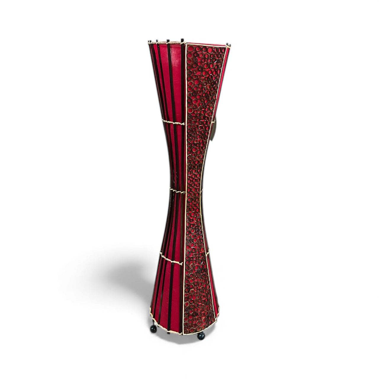 Stehlampe Rot handgefertigt - B-Ware