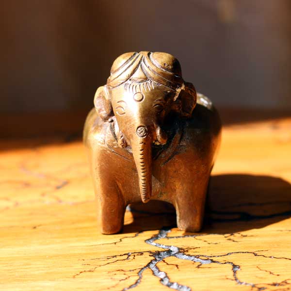 Brass Box Elephant