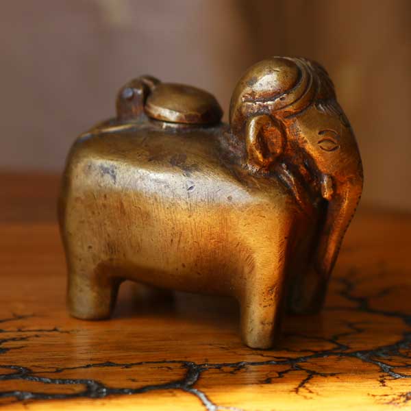 Brass Box Elephant