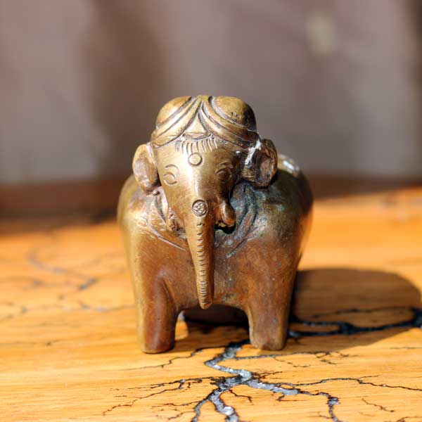 Brass Box Elephant