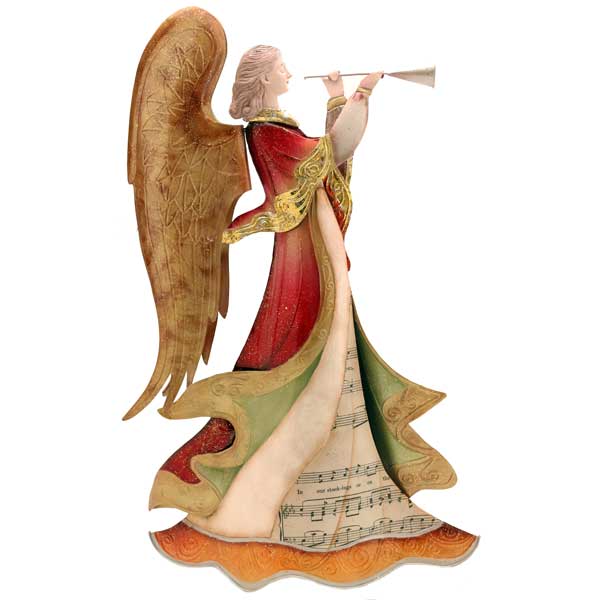 Figurine d'ange en étain