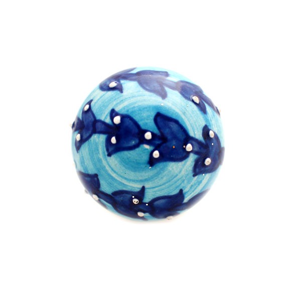 Furniture knob blue