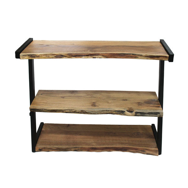 Etagère avec planches en bois massif