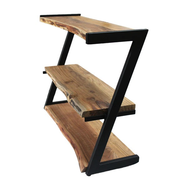 Etagère avec planches en bois massif