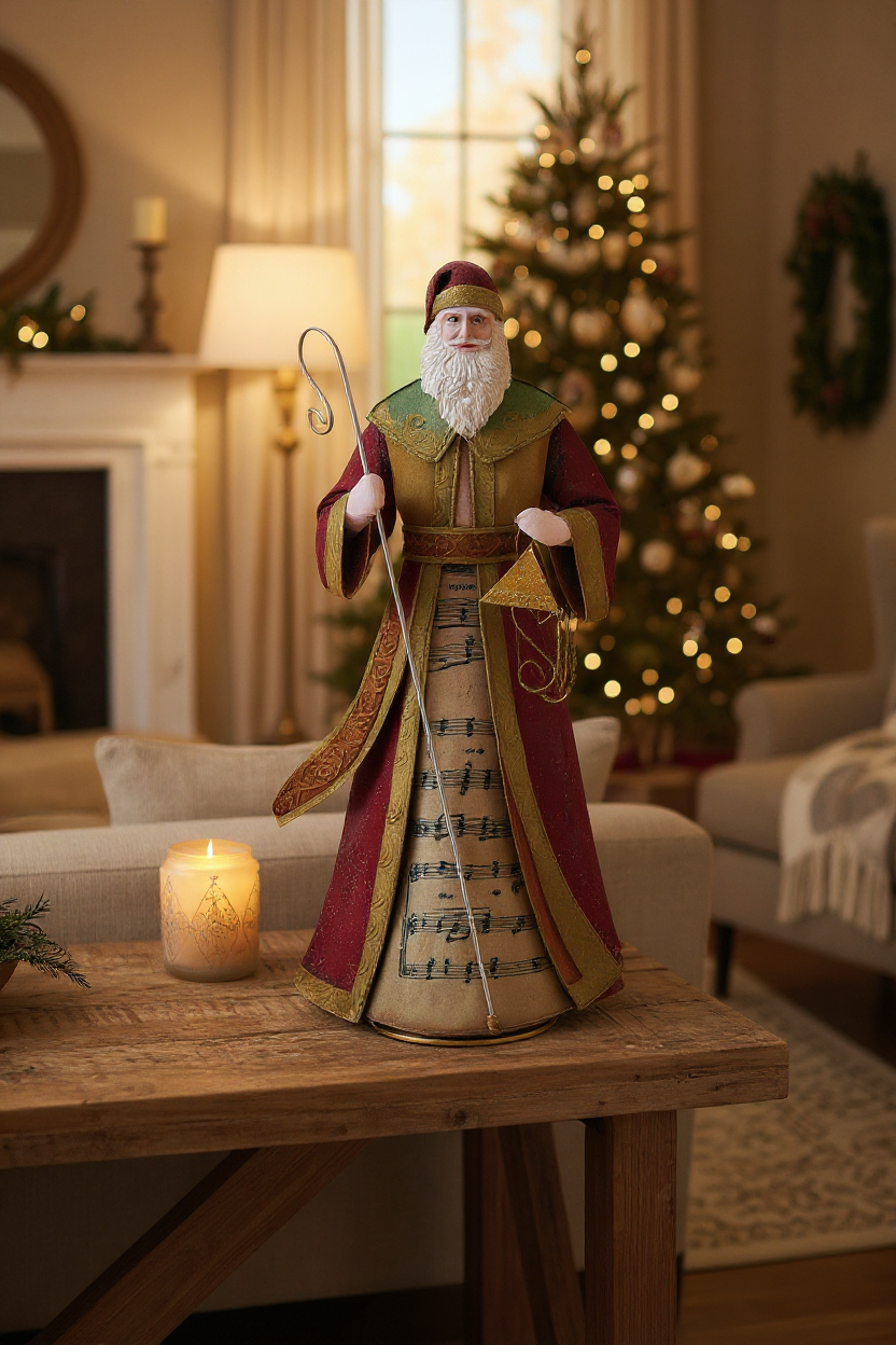 Santa Claus with a staff