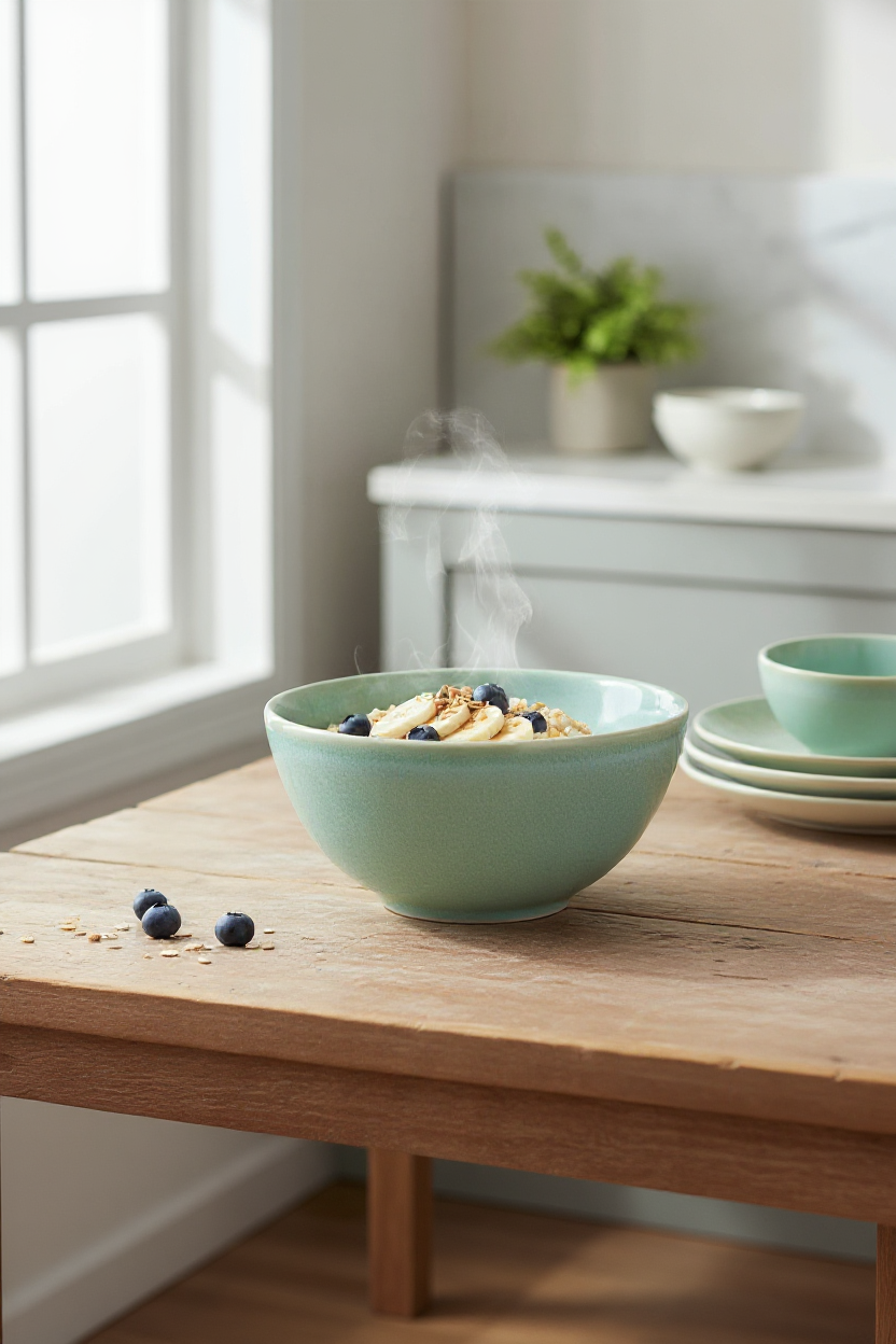 bol à céréales turquoise