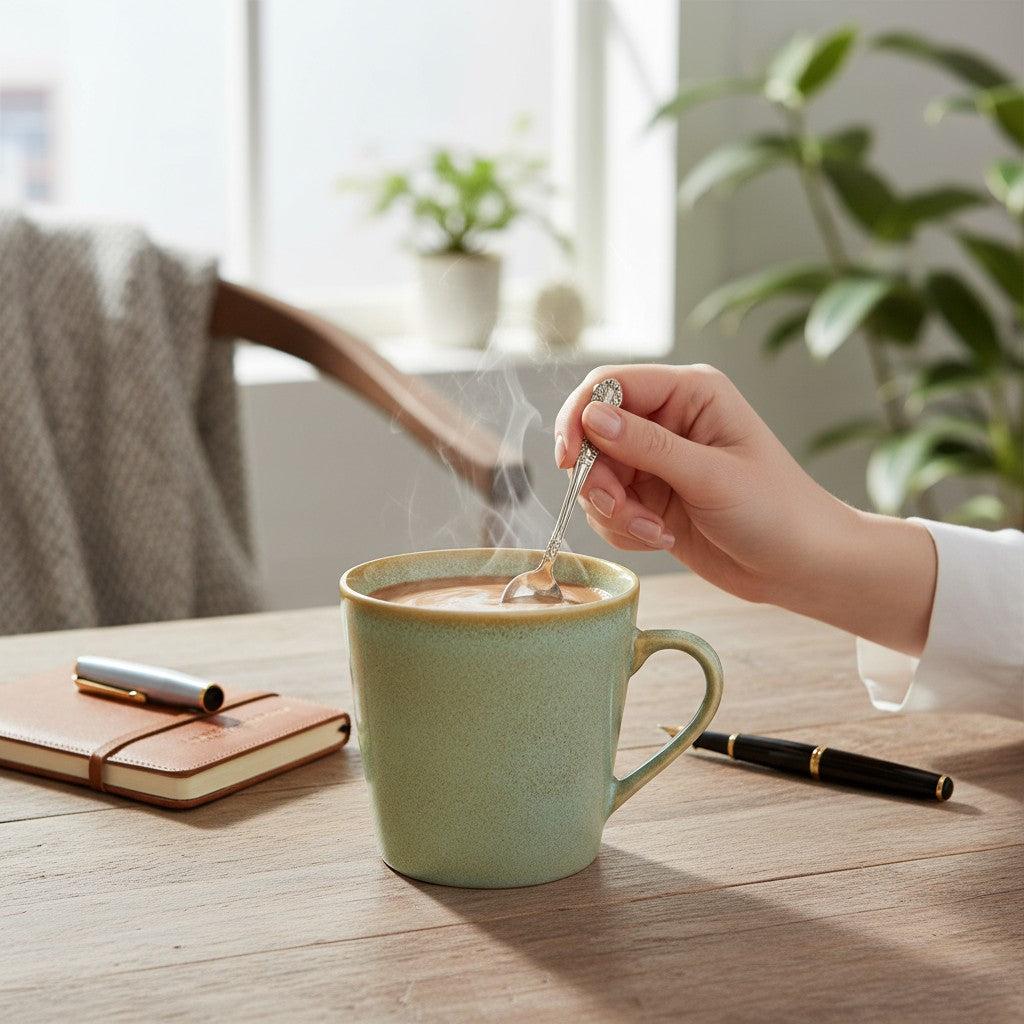 Tasse Grün XXL Studiopottery Handgefertigt