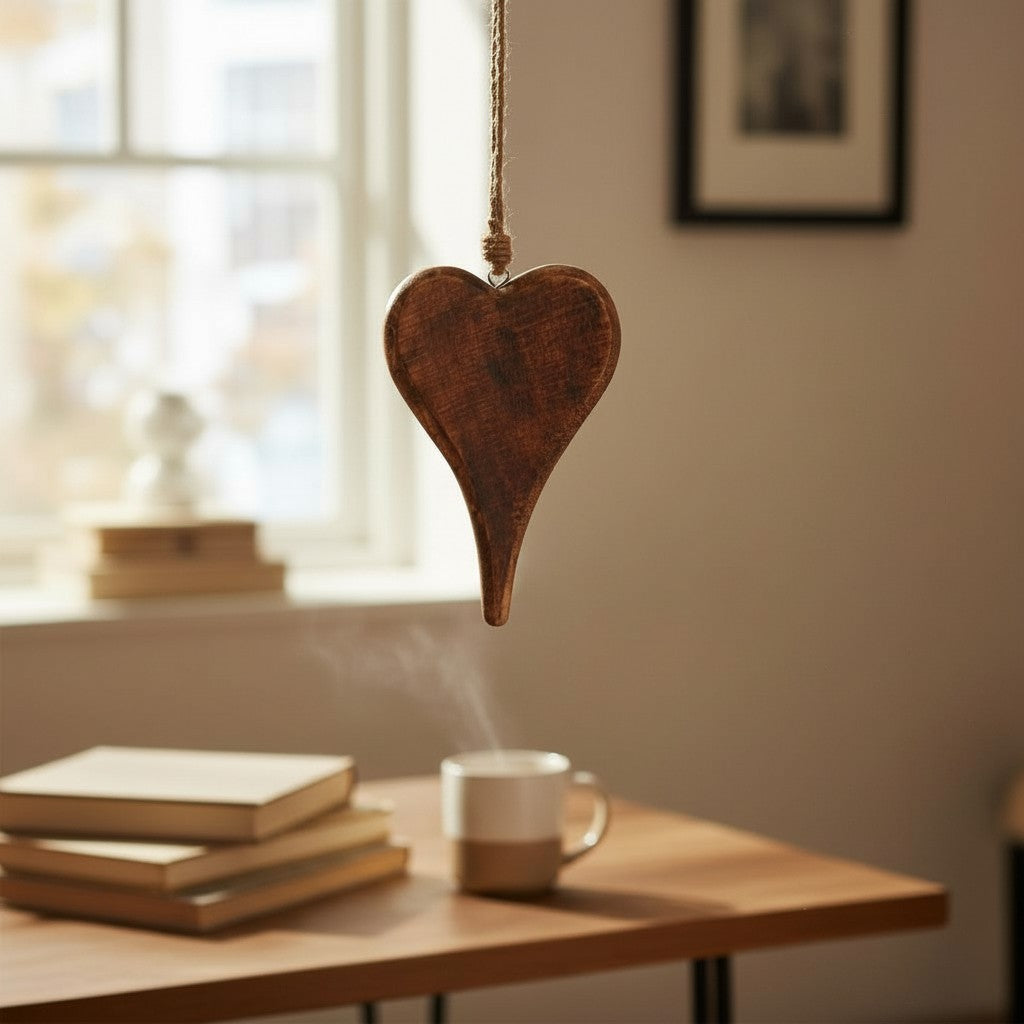 Herz Dekohänger Holz XL
