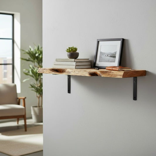 Wandregal, Regalbrett, Akazienholz