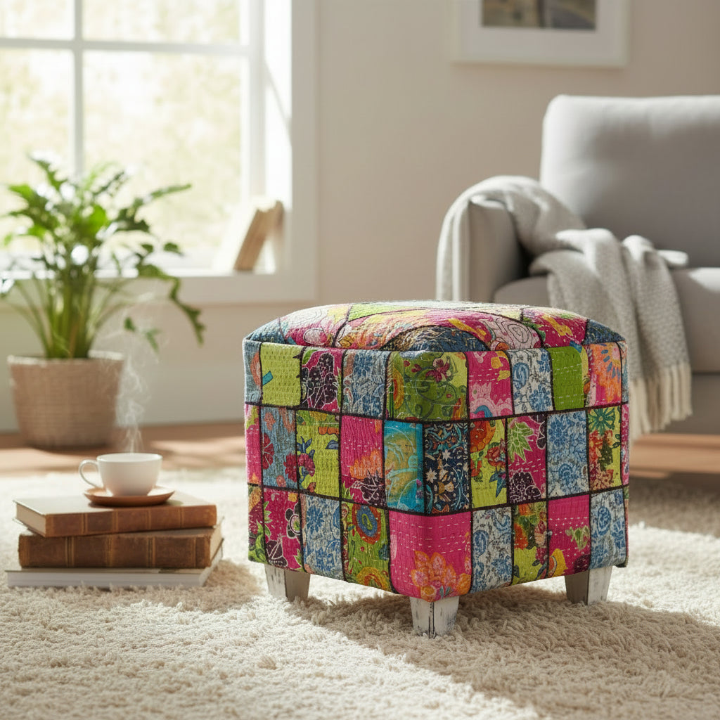 Sitzhocker quadratisch B-Ware Messemuster
