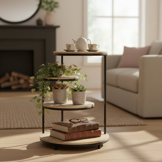 Dekotisch mit Etagen, Blumenbank