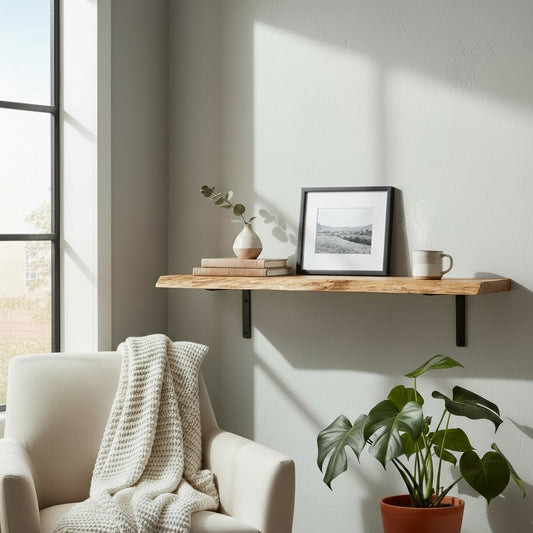 Wandregal, Regalbrett, Akazienholz