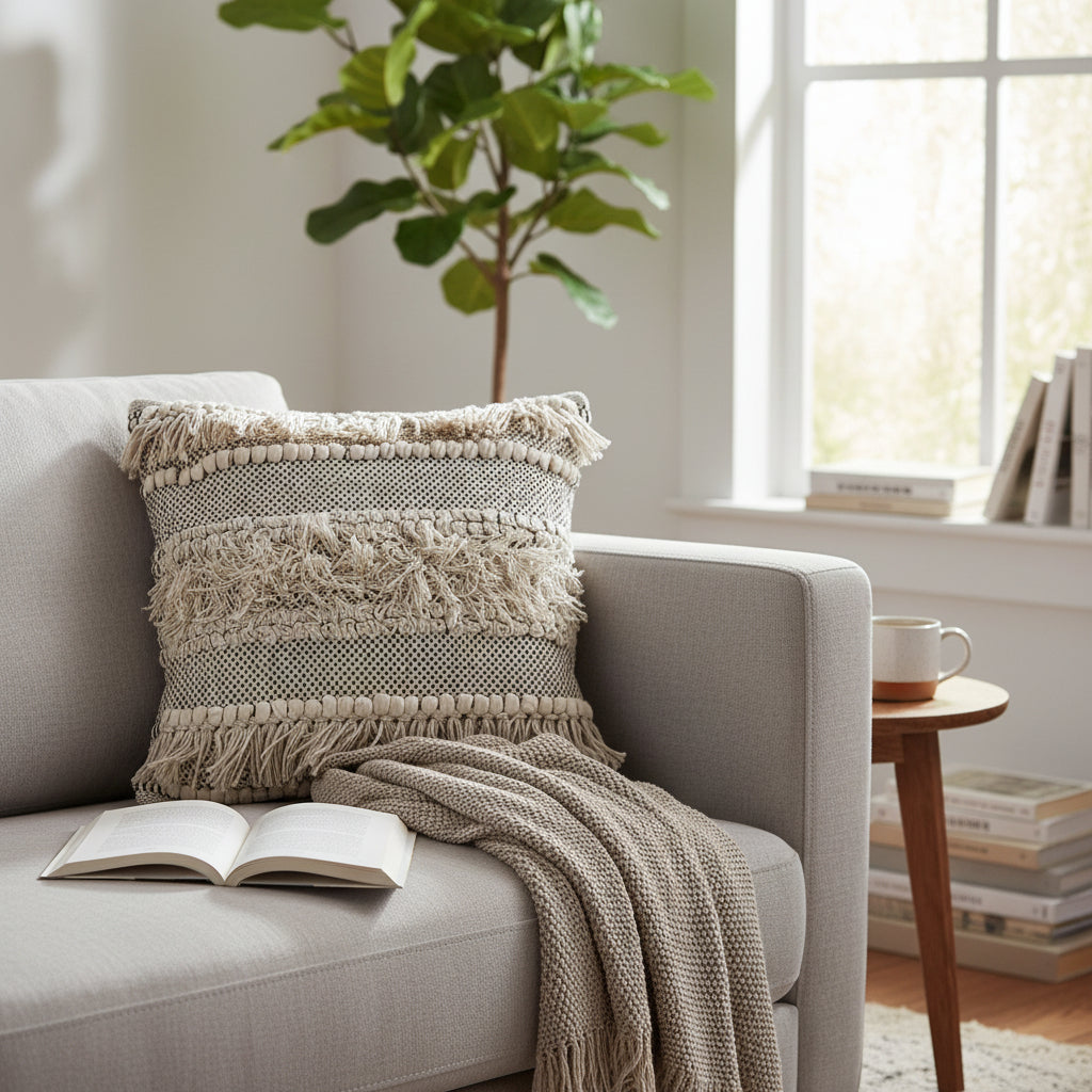 Dekokissen Baumwolle 45x45cm mit Füllung