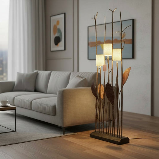 Stehlampe handgefertigt Äste